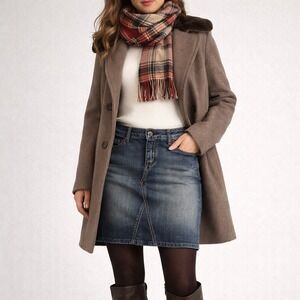 Y2K Peoples Liberation Irene Pencil Denim Jean Skirt Womens 32 Blue Made in US